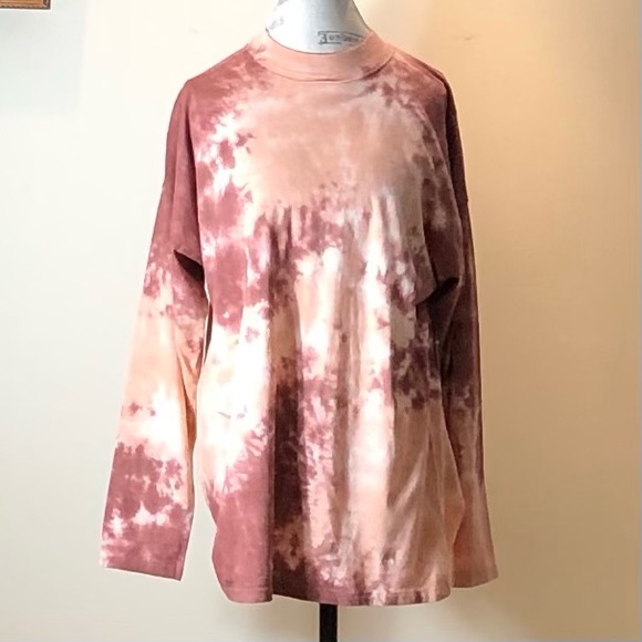 Free People Be Free Cabernet Combo Tie-Dyed Tee S - Picture 3 of 11
